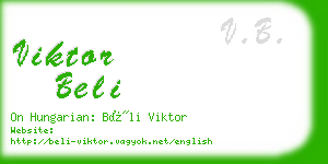 viktor beli business card